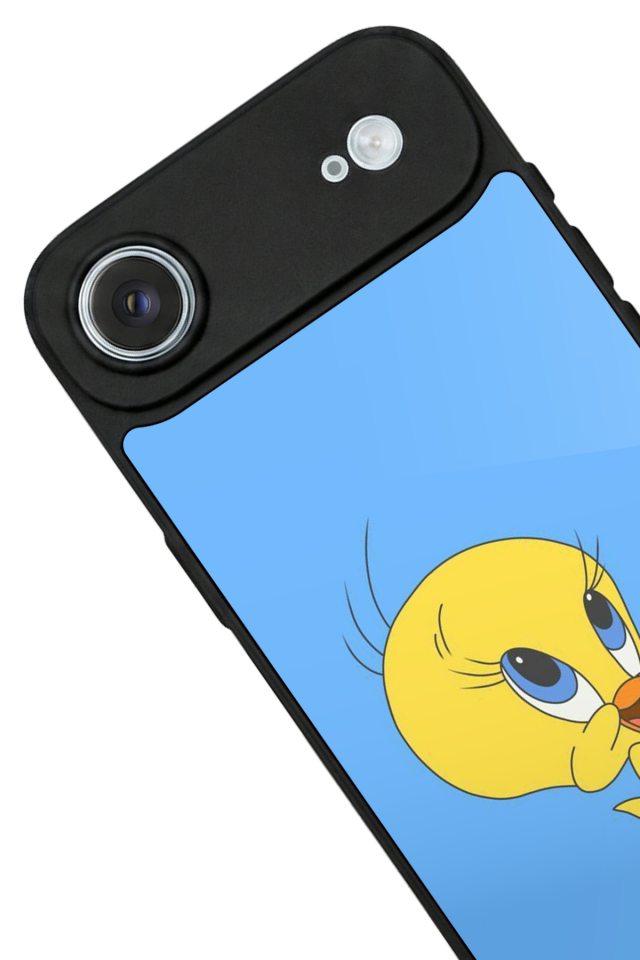 iPhone 17 Air Uyumlu Tweety Tasarımlı Glossy Premium Kılıf