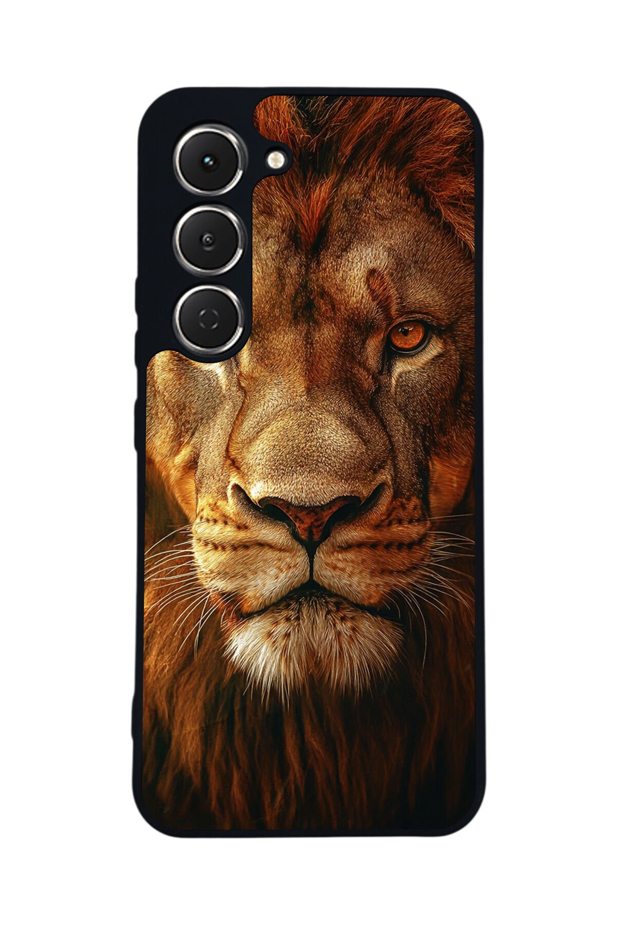 Tecno Spark 40 Pro Uyumlu Aslan Tasarımlı Glossy Premium Kılıf