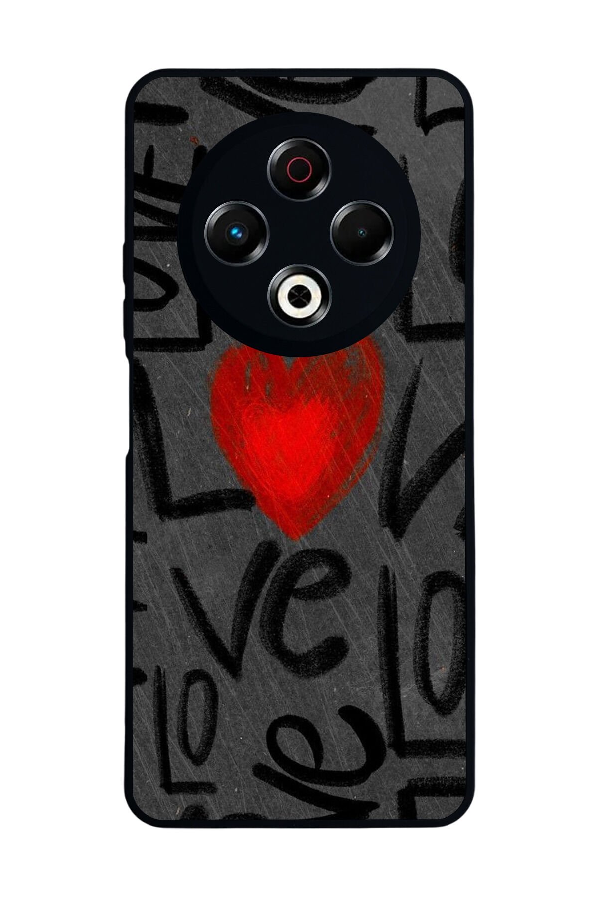 Tecno Spark 30 Uyumlu Love Tasarımlı Glossy Premium Kılıf