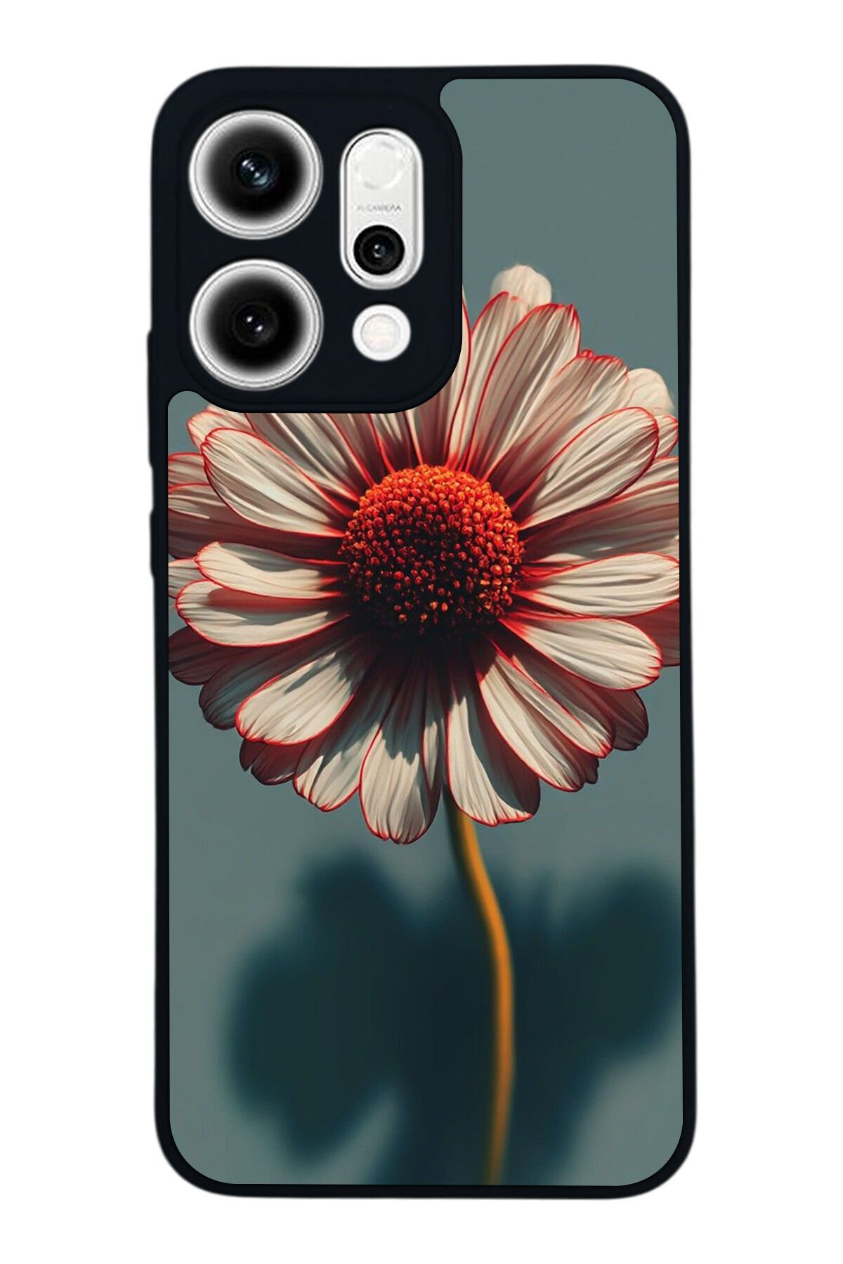 Oppo Reno 14 Uyumlu Cicek Tasarımlı Glossy Premium Kılıf