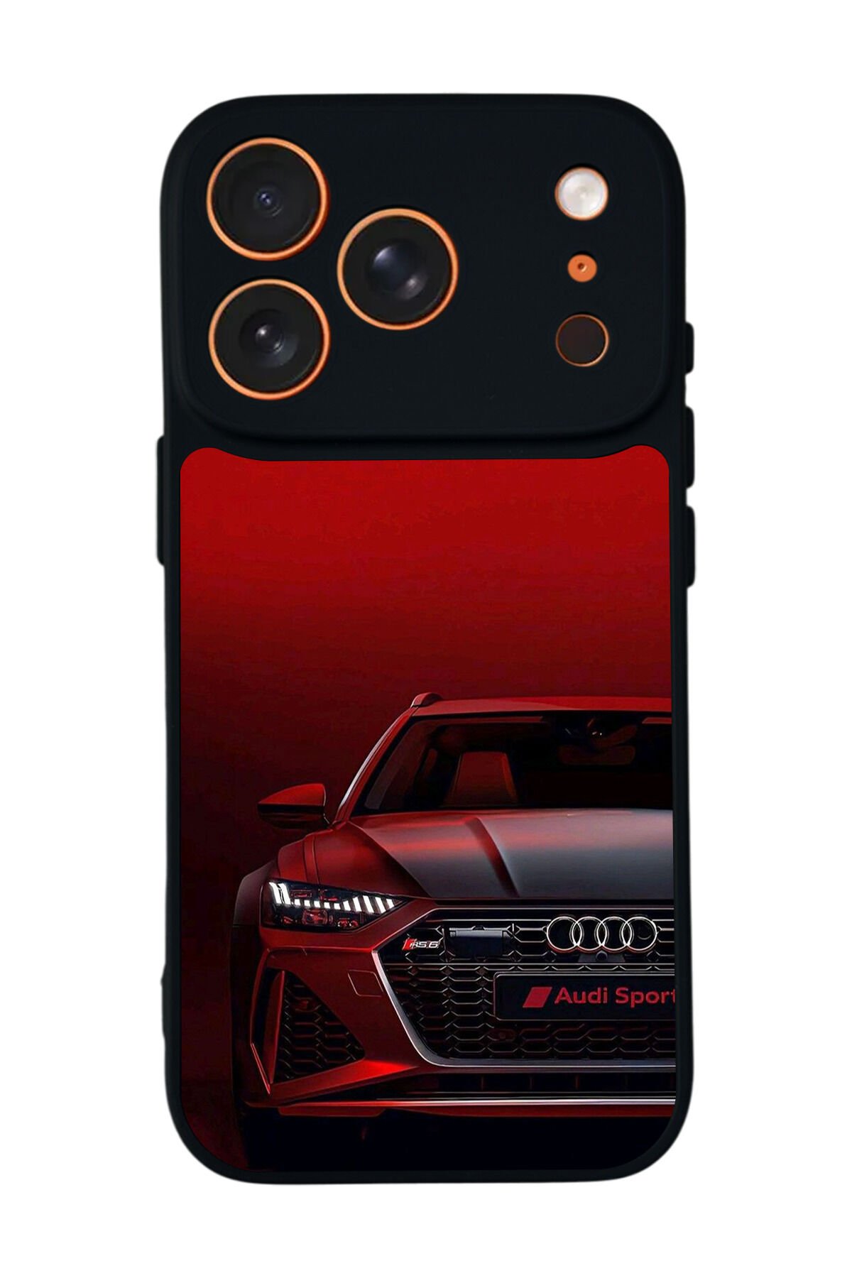 iPhone 17 Pro Max Uyumlu Audi Tasarımlı Glossy Premium Kılıf