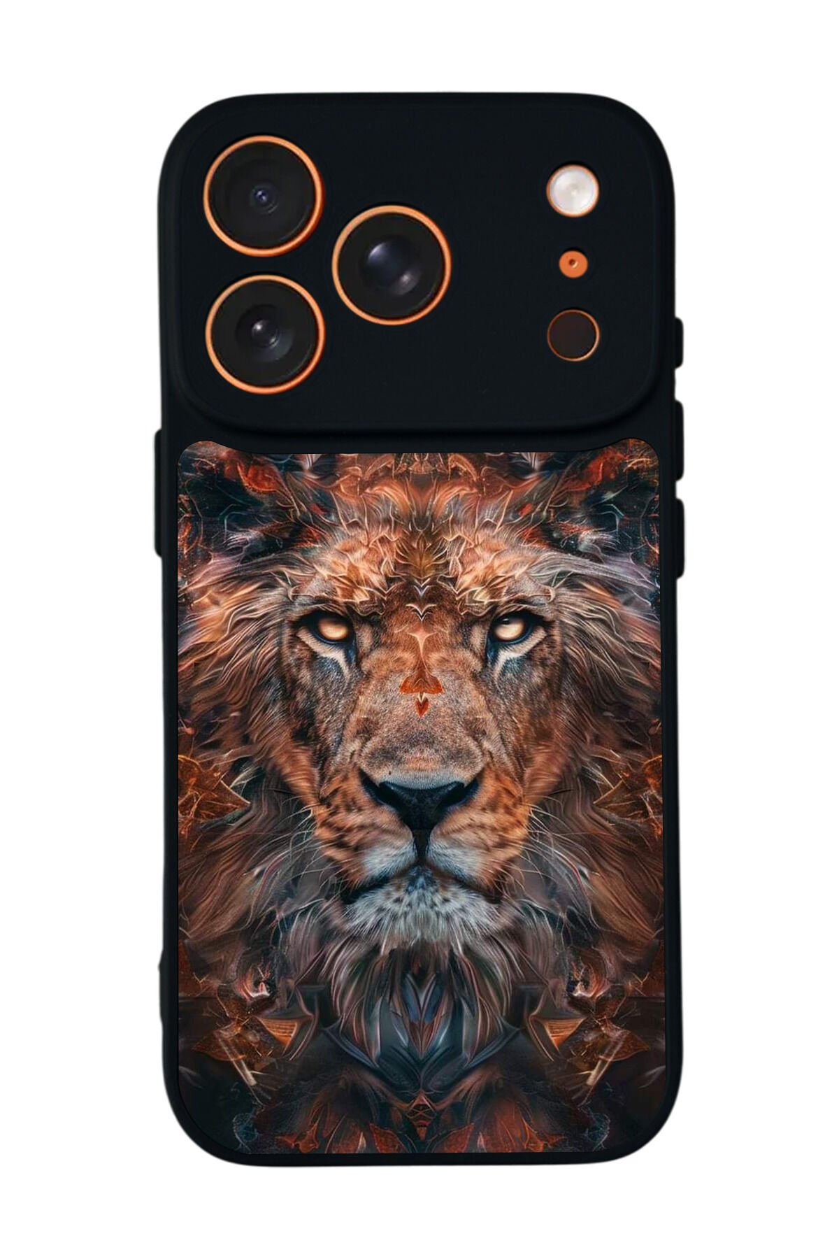 iPhone 17 Pro Uyumlu Aslan Tasarımlı Glossy Premium Kılıf