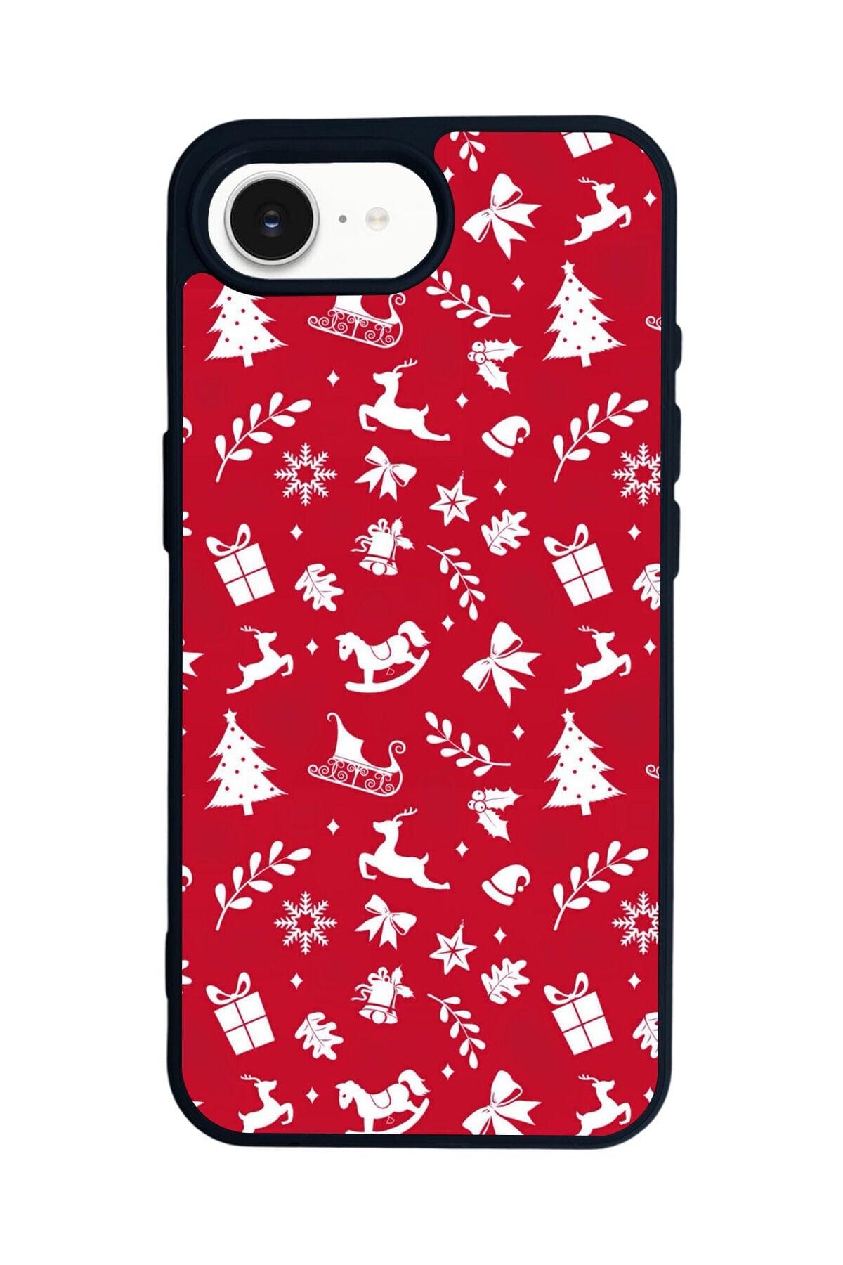 iPhone 16E Uyumlu Yilbasi Christmas Tasarımlı Glossy Premium Kılıf