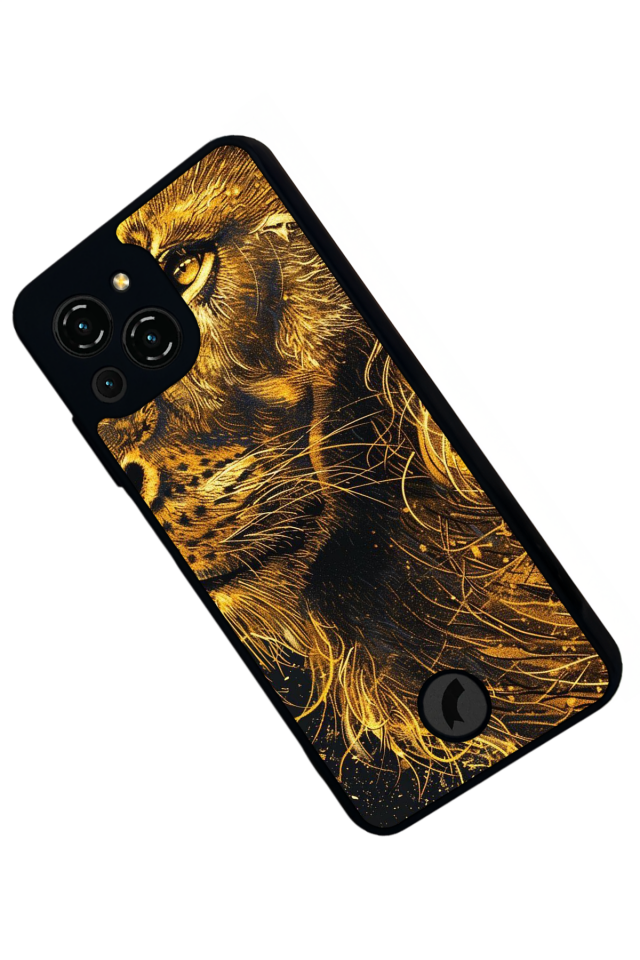 Reeder S23 Pro Max Uyumlu Aslan Tasarımlı Glossy Premium Kılıf