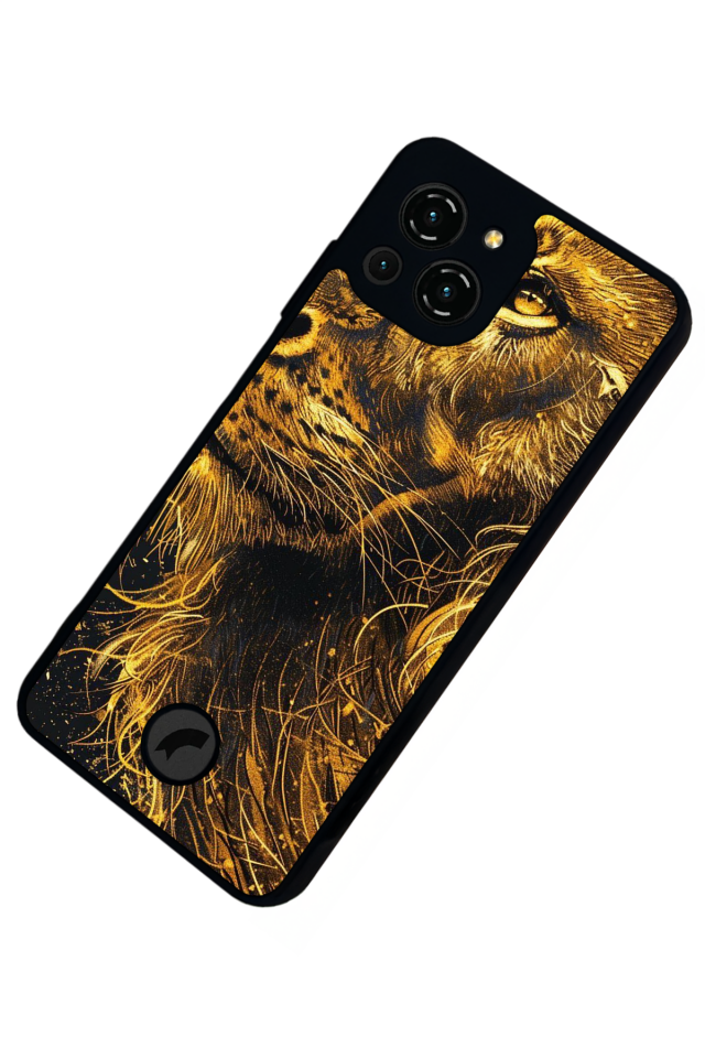 Reeder S23 Pro Max Uyumlu Aslan Tasarımlı Glossy Premium Kılıf
