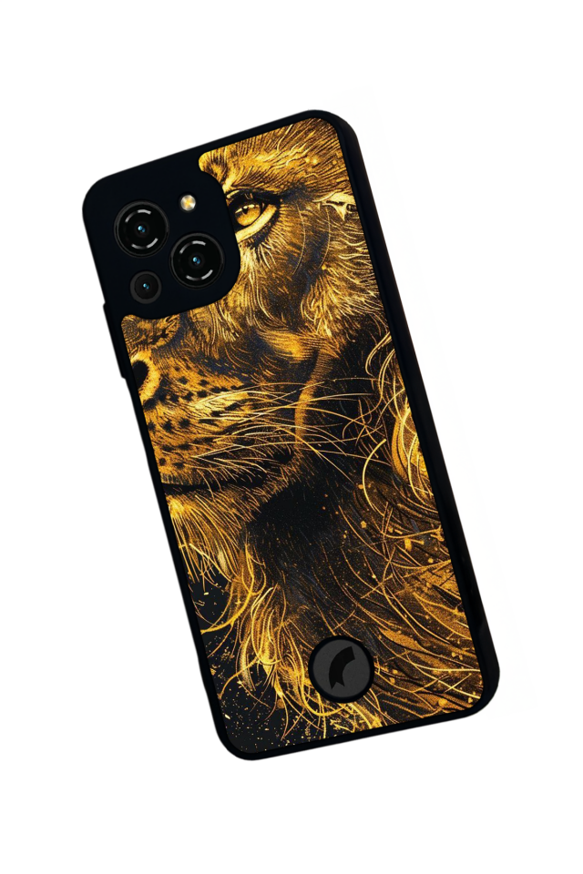 Reeder S23 Pro Max Uyumlu Aslan Tasarımlı Glossy Premium Kılıf