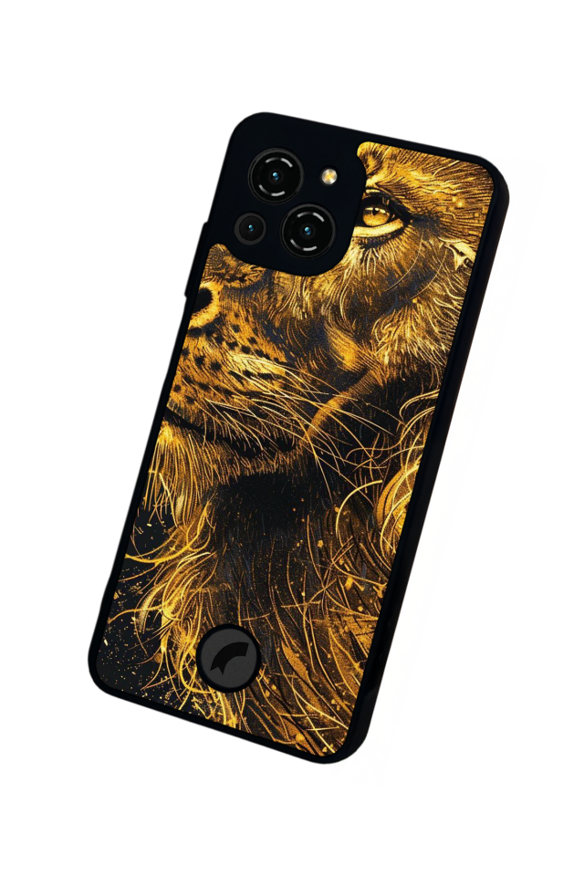 Reeder S23 Pro Max Uyumlu Aslan Tasarımlı Glossy Premium Kılıf