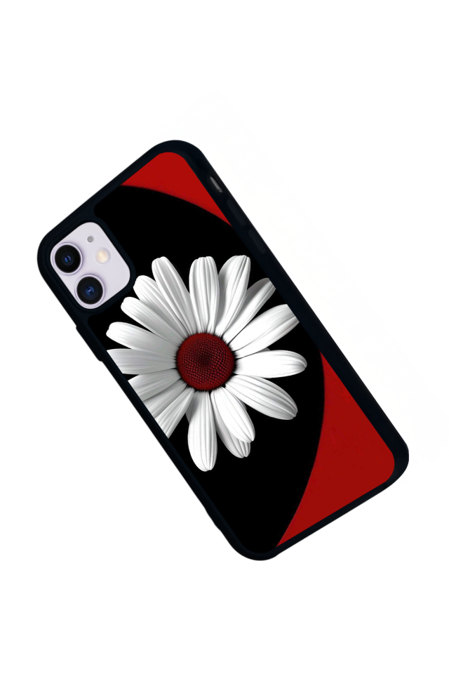 iPhone 11 Uyumlu Cicek Tasarımlı Glossy Premium Kılıf