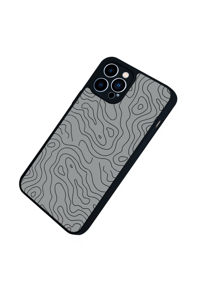 iPhone 13 Pro Max Uyumlu Çizgi Sanatı Tasarımlı Glossy Premium Kılıf