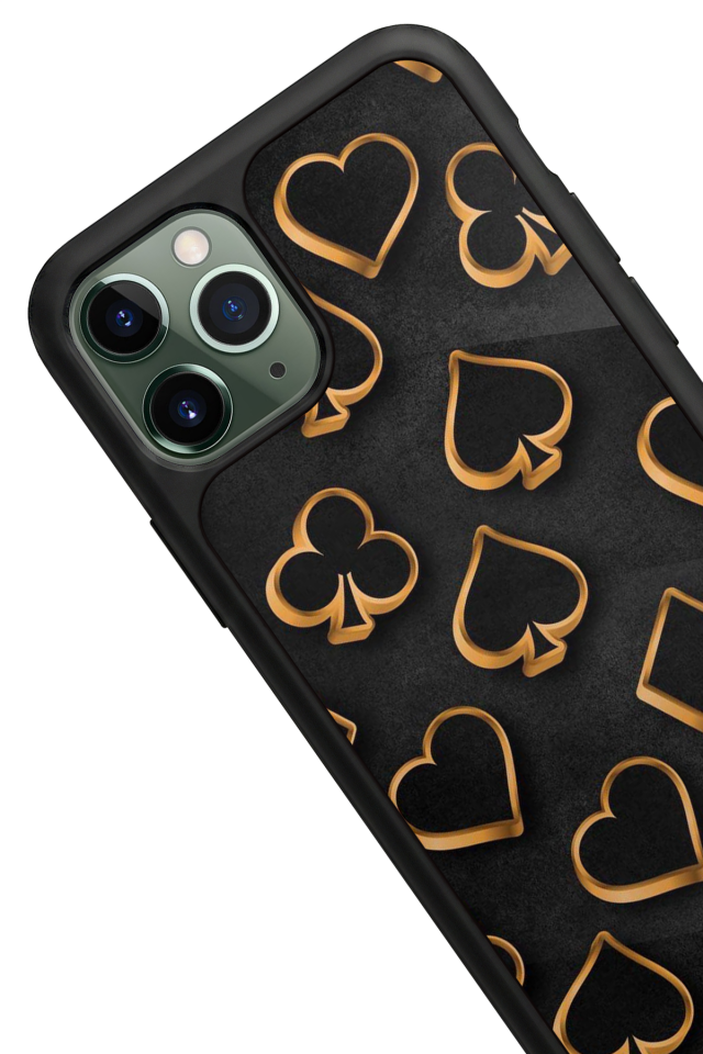 iPhone 11 Pro Uyumlu Kart Tasarımlı Glossy Premium Kılıf