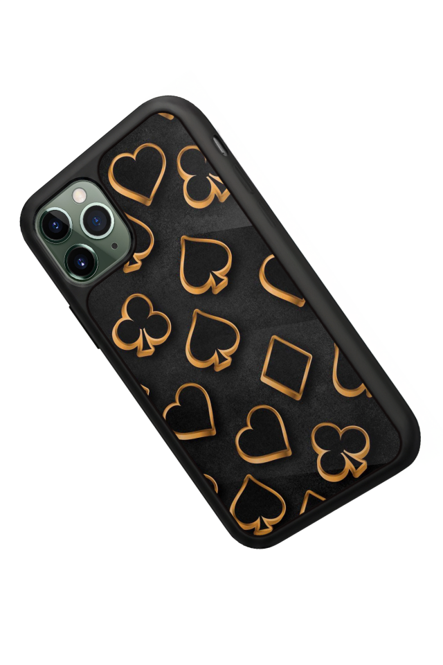 iPhone 11 Pro Uyumlu Kart Tasarımlı Glossy Premium Kılıf