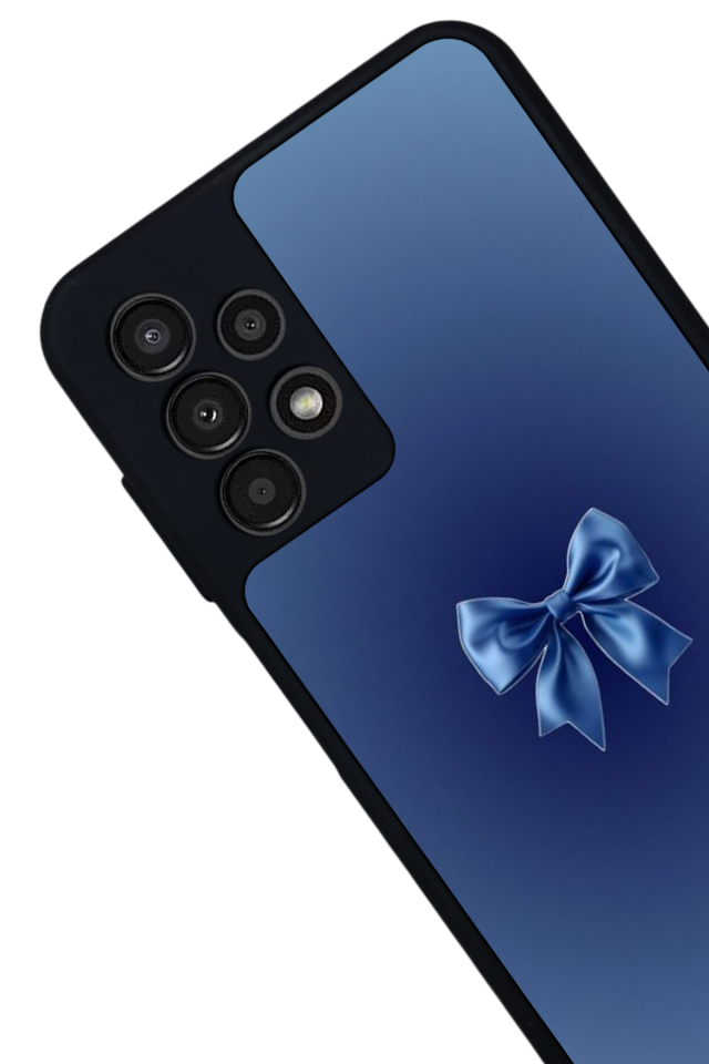 Samsung Galaxy A13 Uyumlu Kurdele Tasarımlı Glossy Premium Kılıf