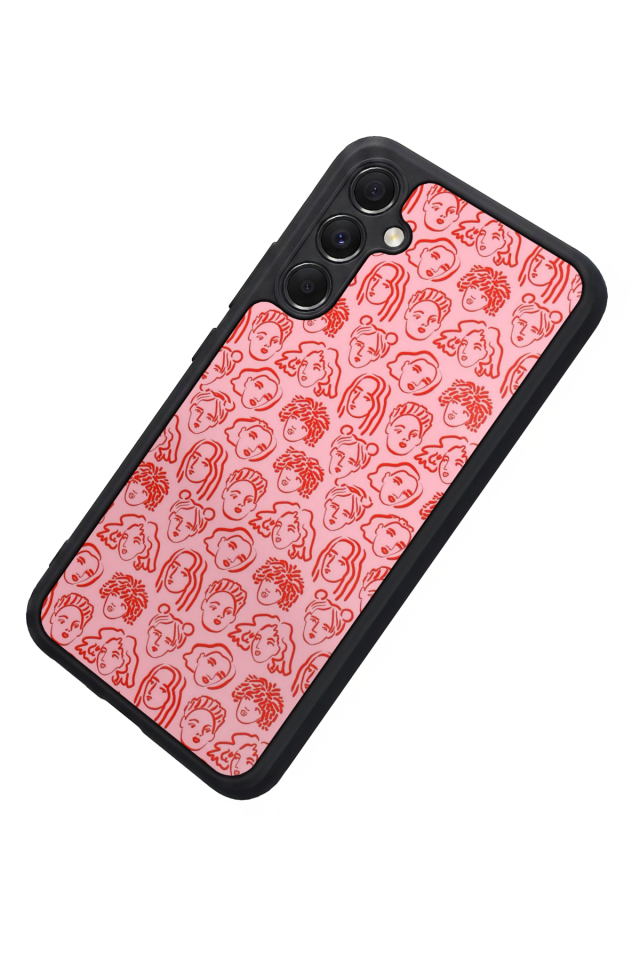 Samsung Galaxy A34 Uyumlu Line Art Tasarımlı Glossy Premium Kılıf