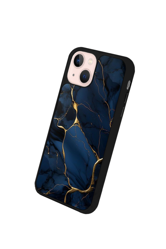 iPhone 15 Plus Uyumlu Mermer Marble Tasarımlı Glossy Premium Kılıf