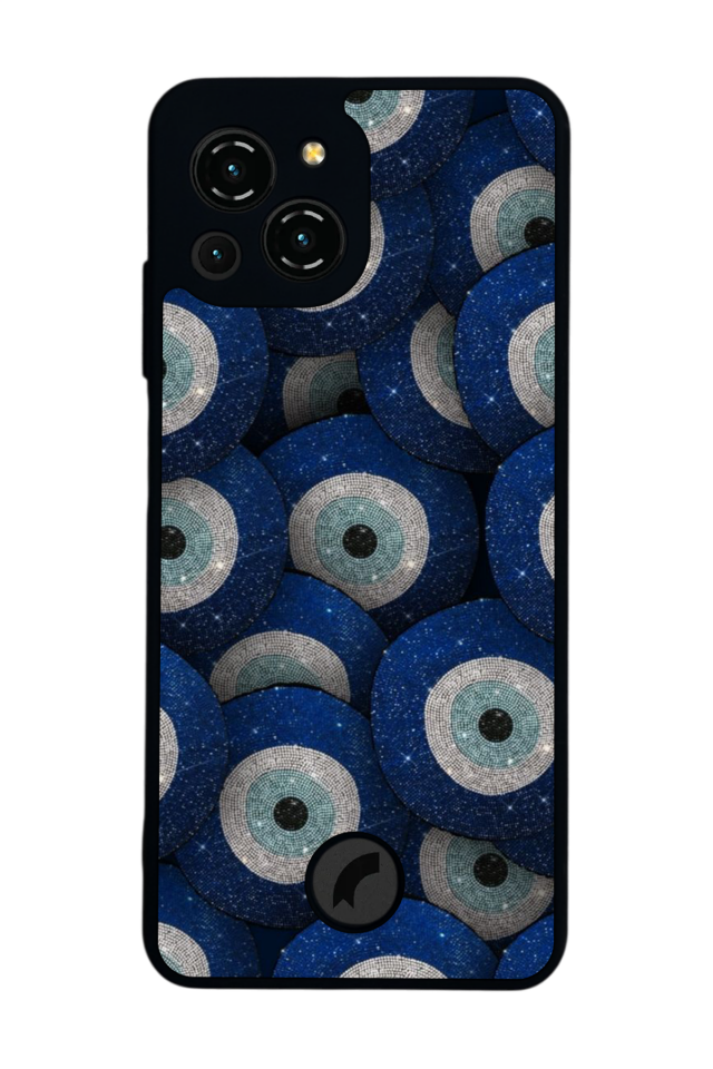 Reeder S23 Pro Max Uyumlu Nazar Tasarımlı Glossy Premium Kılıf