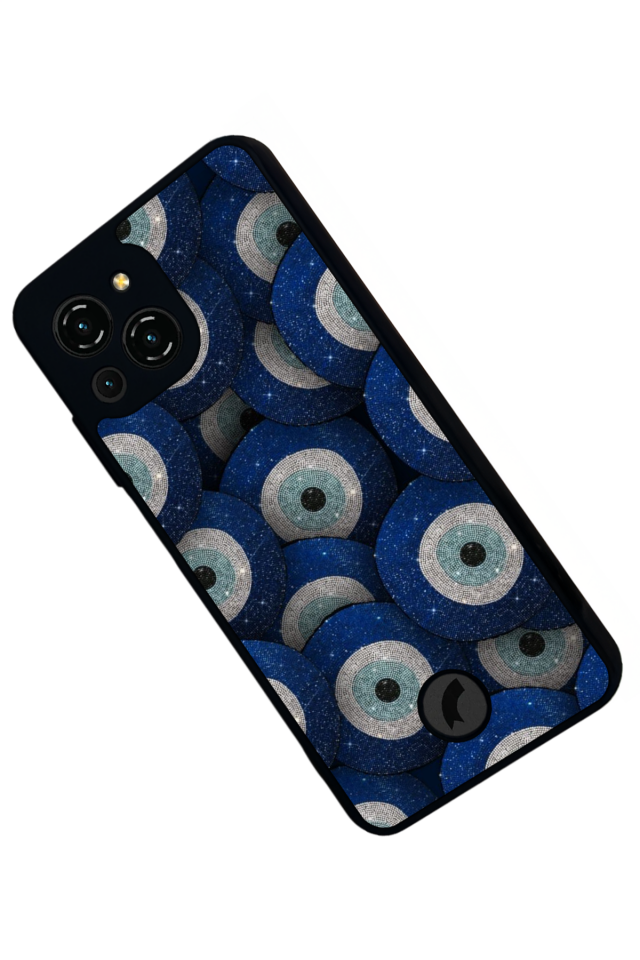 Reeder S23 Pro Max Uyumlu Nazar Tasarımlı Glossy Premium Kılıf