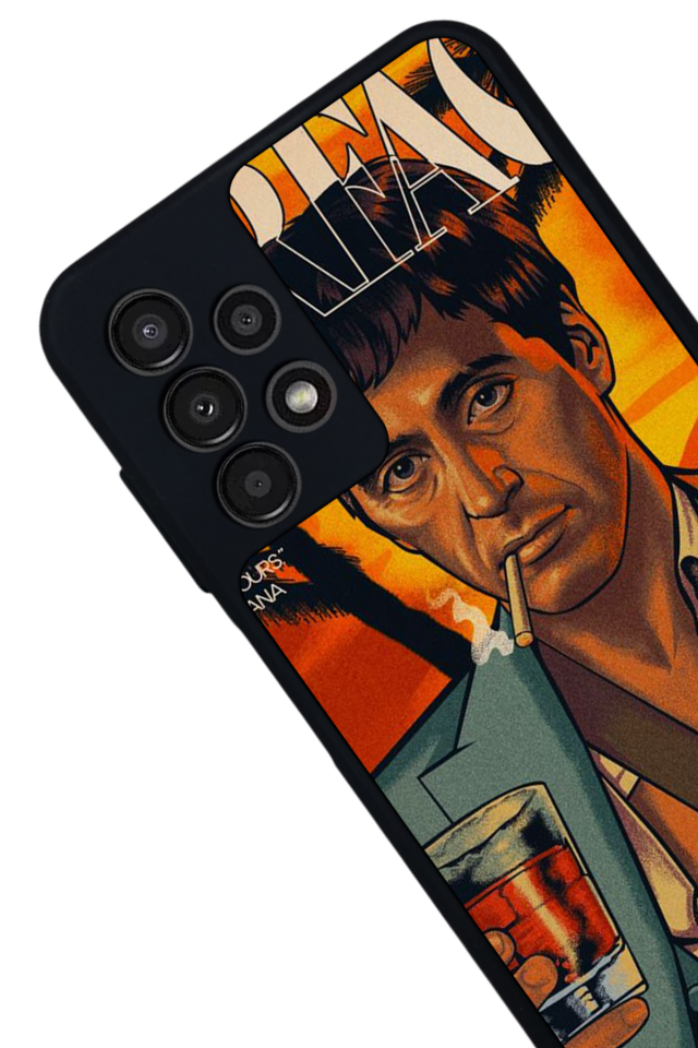 Samsung Galaxy A23 Uyumlu Scarface Tasarımlı Glossy Premium Kılıf
