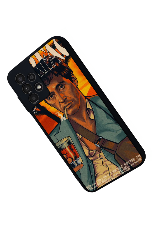 Samsung Galaxy A23 Uyumlu Scarface Tasarımlı Glossy Premium Kılıf