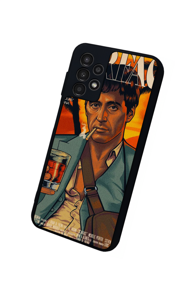 Samsung Galaxy A23 Uyumlu Scarface Tasarımlı Glossy Premium Kılıf