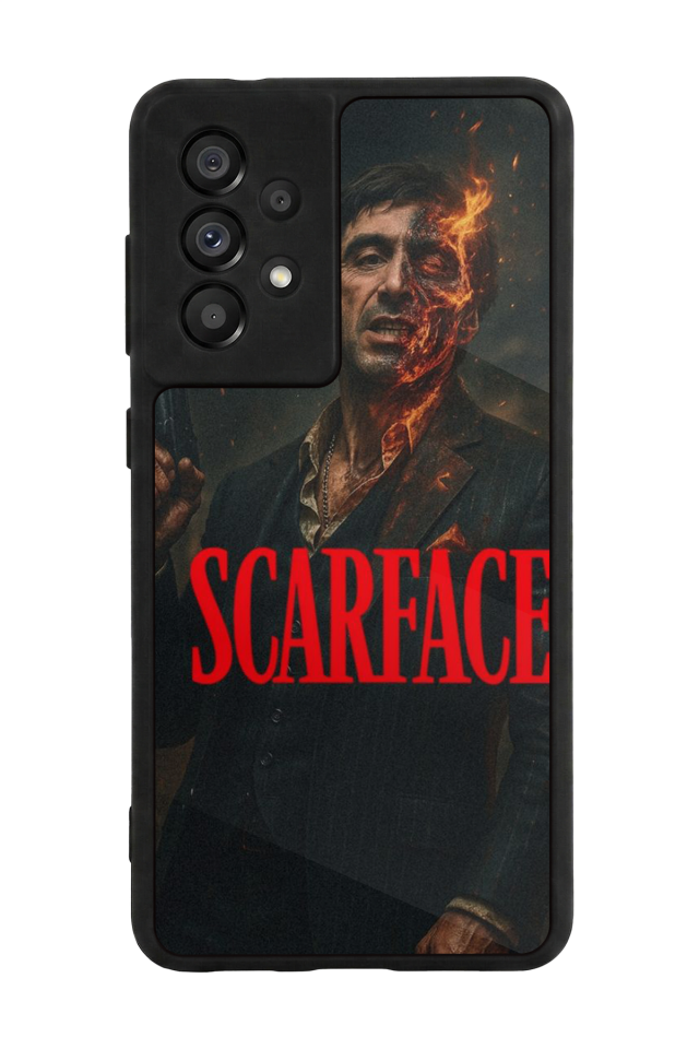 Samsung Galaxy A73 Uyumlu Scarface Tasarımlı Glossy Premium Kılıf