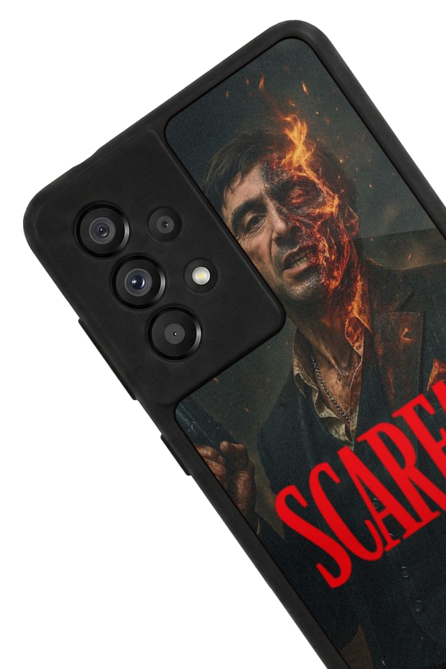 Samsung Galaxy A73 Uyumlu Scarface Tasarımlı Glossy Premium Kılıf