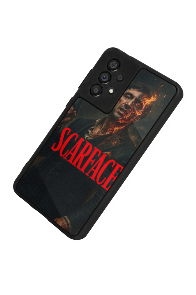 Samsung Galaxy A73 Uyumlu Scarface Tasarımlı Glossy Premium Kılıf