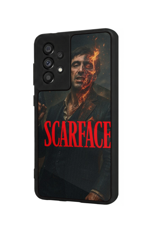 Samsung Galaxy A73 Uyumlu Scarface Tasarımlı Glossy Premium Kılıf