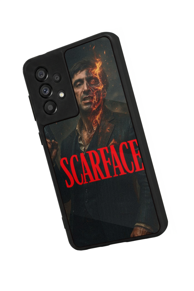 Samsung Galaxy A73 Uyumlu Scarface Tasarımlı Glossy Premium Kılıf