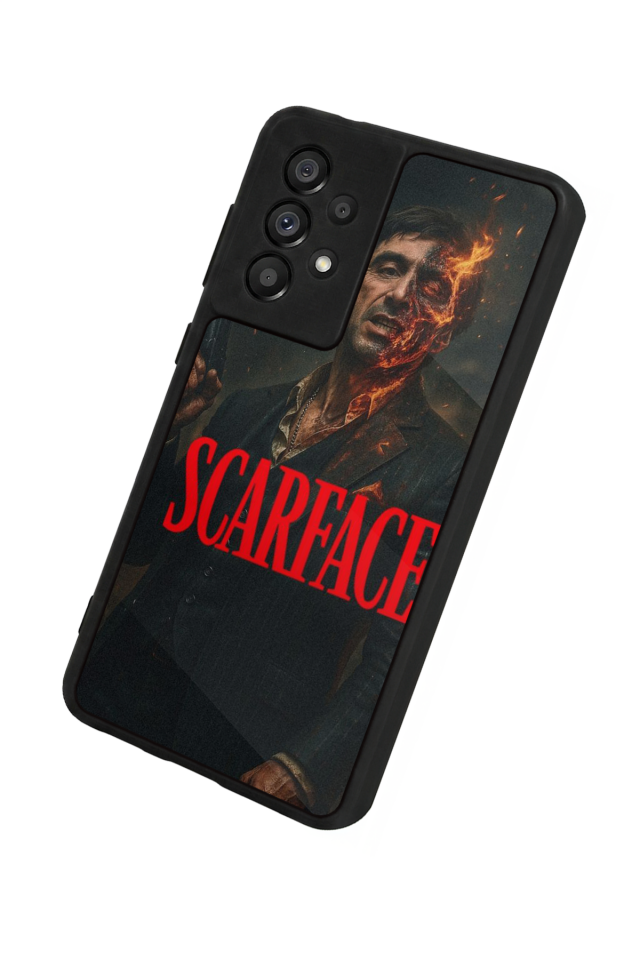 Samsung Galaxy A73 Uyumlu Scarface Tasarımlı Glossy Premium Kılıf