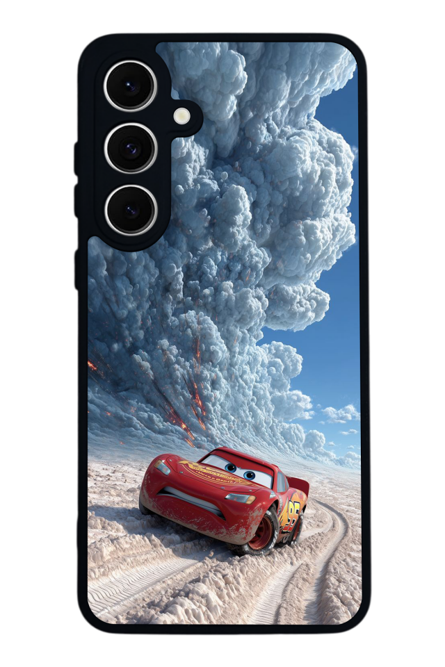 Samsung Galaxy S24 FE Uyumlu Şimsek McQueen Tasarımlı Glossy Premium Kılıf