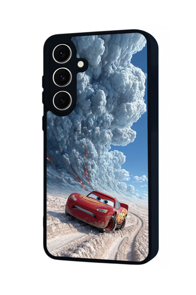 Samsung Galaxy S24 FE Uyumlu Şimsek McQueen Tasarımlı Glossy Premium Kılıf