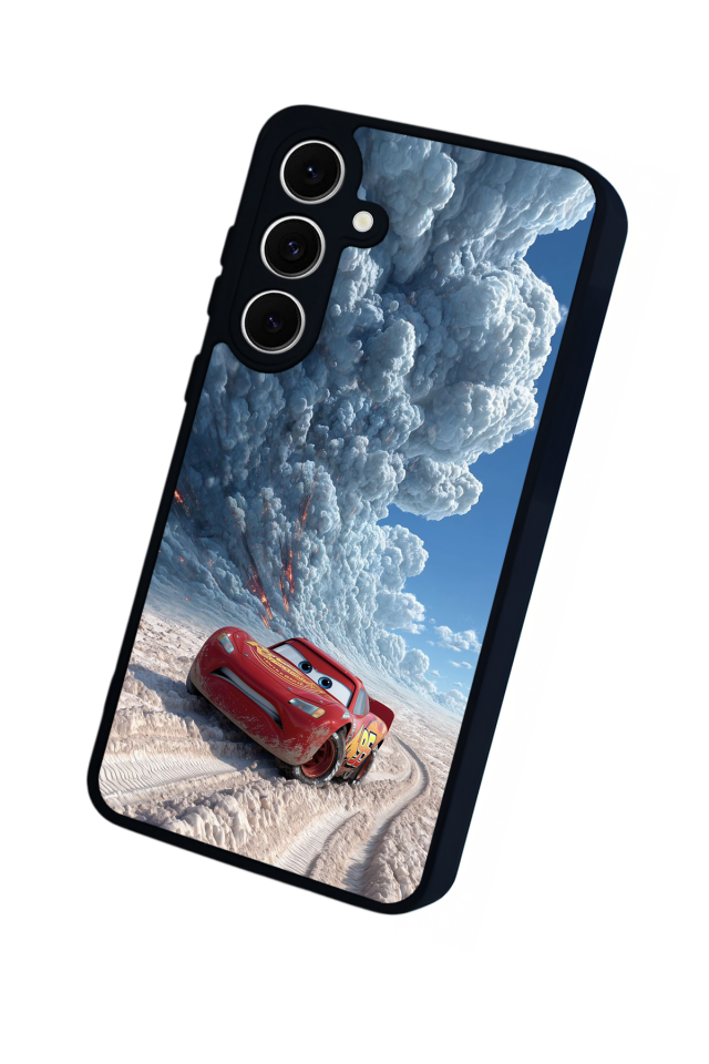 Samsung Galaxy S24 FE Uyumlu Şimsek McQueen Tasarımlı Glossy Premium Kılıf