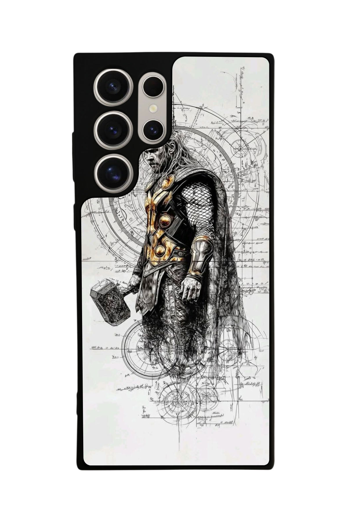 Samsung Galaxy S24 Ultra Uyumlu Thor Tasarımlı Glossy Premium Kılıf