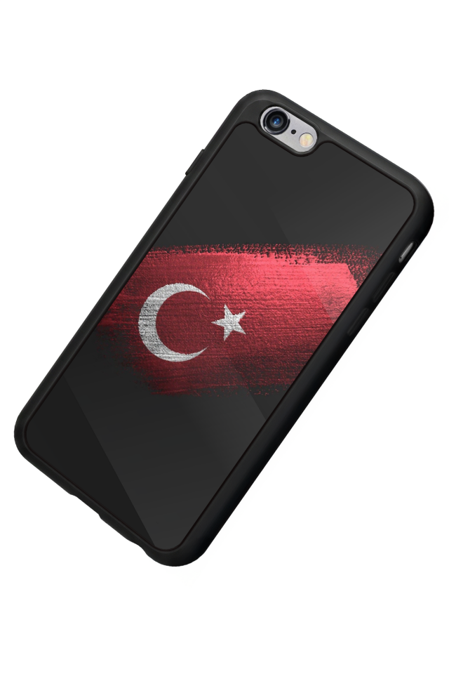 iPhone 6 Plus Uyumlu Türk Bayragi Tasarımlı Glossy Premium Kılıf