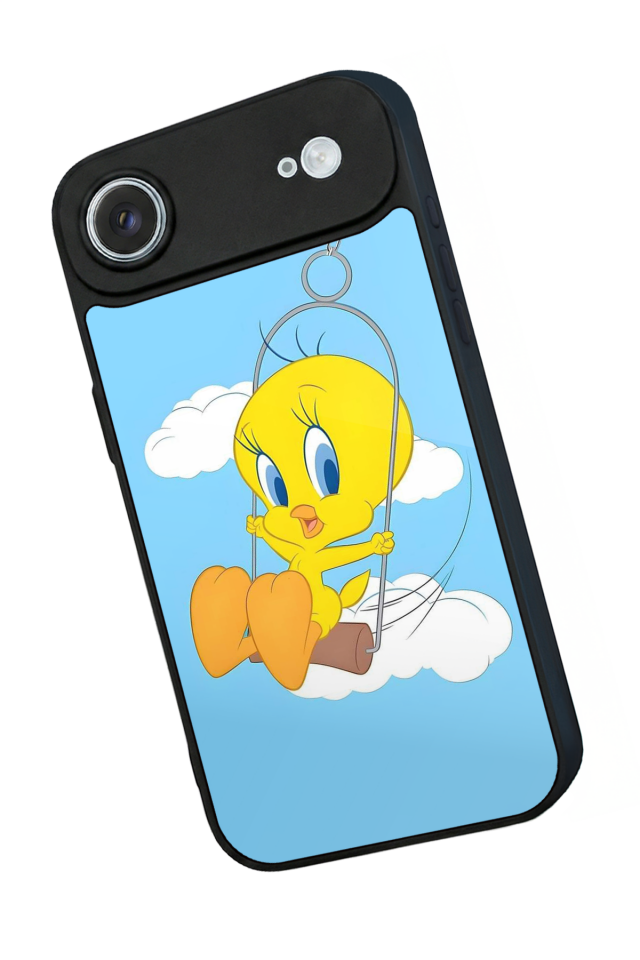 iPhone 17 Air Uyumlu Tweety Tasarımlı Glossy Premium Kılıf