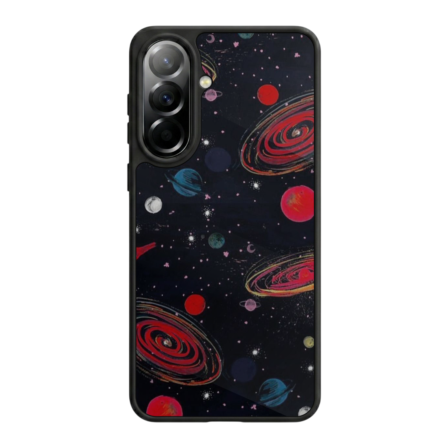 Samsung Galaxy A37 Uyumlu Uzay Tasarımlı Glossy Premium Kılıf