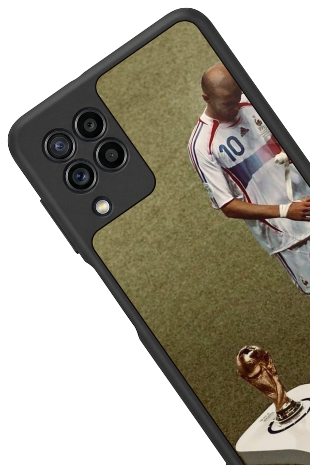 Samsung Galaxy M32 Uyumlu Zidane Tasarımlı Glossy Premium Kılıf