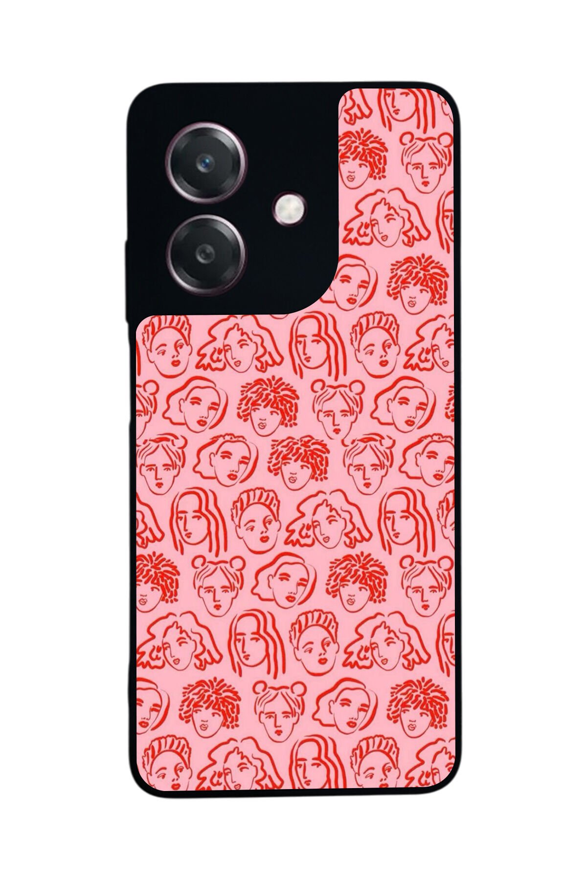 Oppo A3 5G Uyumlu Line Art Tasarımlı Glossy Premium Kılıf