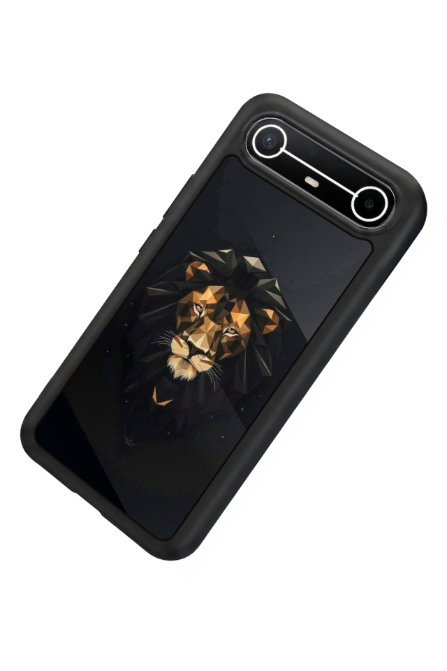 Tecno Spark Slim 5G Uyumlu Aslan Tasarımlı Glossy Premium Kılıf