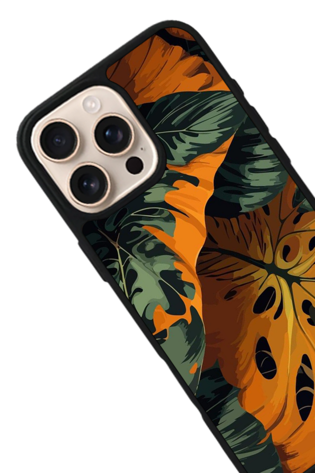 iPhone 14 Pro Max Uyumlu Botanik Tasarımlı Glossy Premium Kılıf
