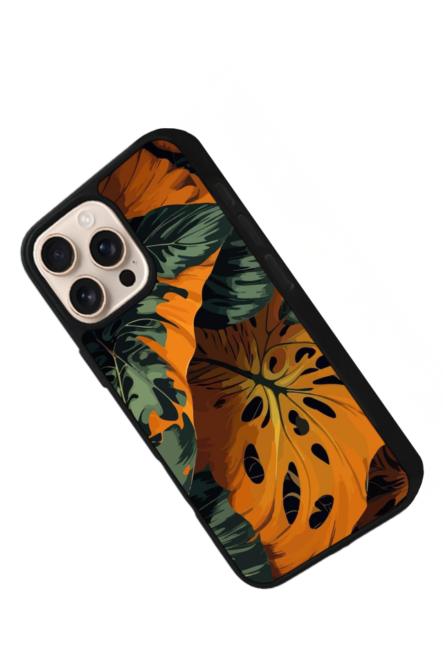 iPhone 14 Pro Max Uyumlu Botanik Tasarımlı Glossy Premium Kılıf