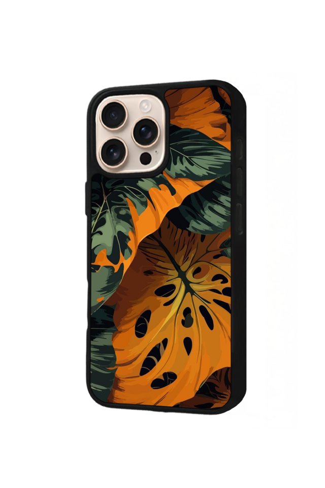 iPhone 14 Pro Max Uyumlu Botanik Tasarımlı Glossy Premium Kılıf