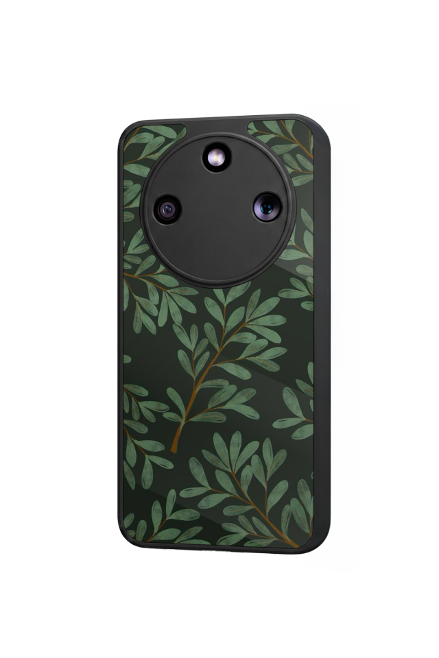 Honor Magic 8 Lite Uyumlu Botanik Tasarımlı Glossy Premium Kılıf
