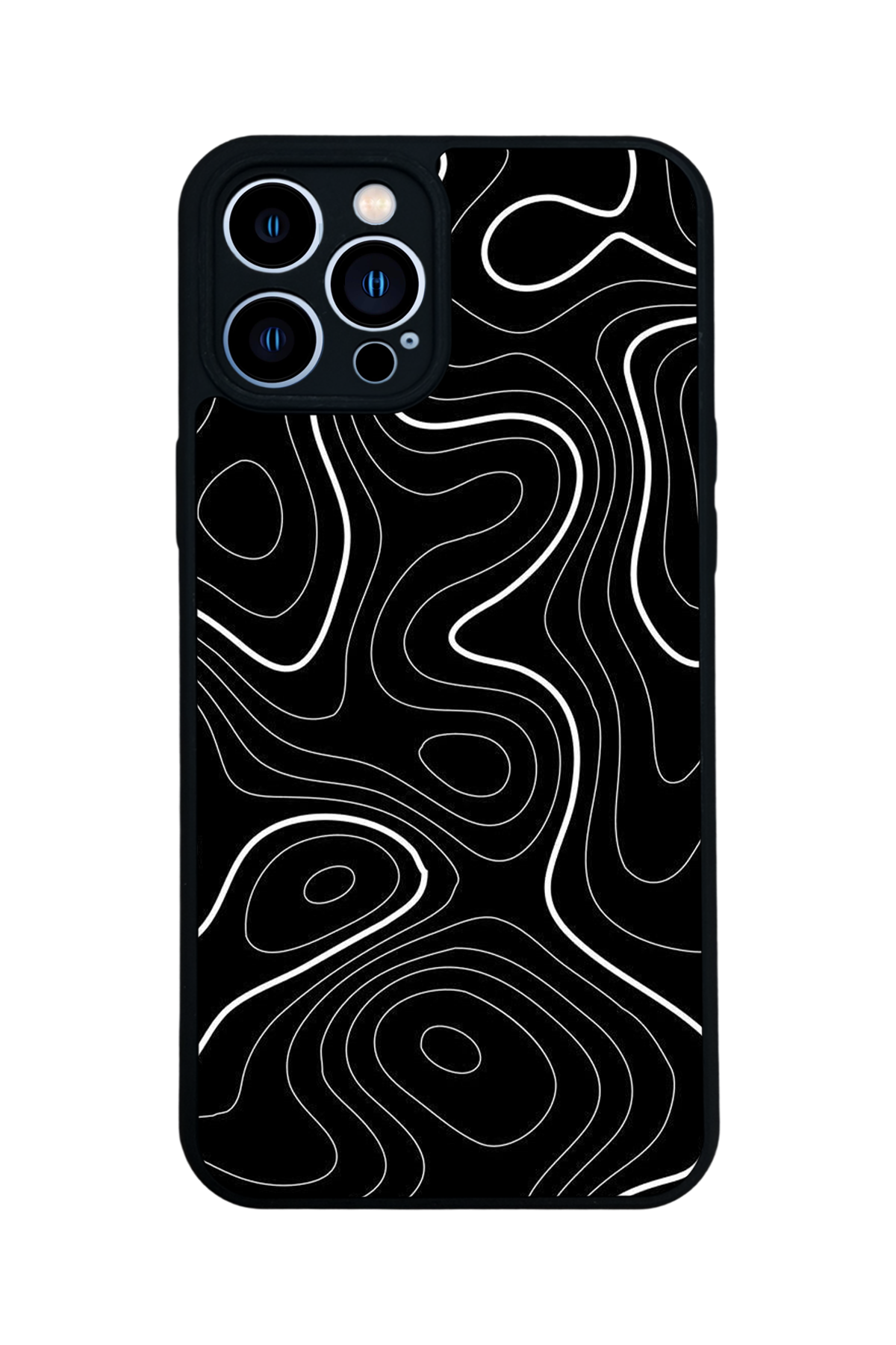 iPhone 13 Pro Max Uyumlu Çizgi Sanatı Tasarımlı Glossy Premium Kılıf