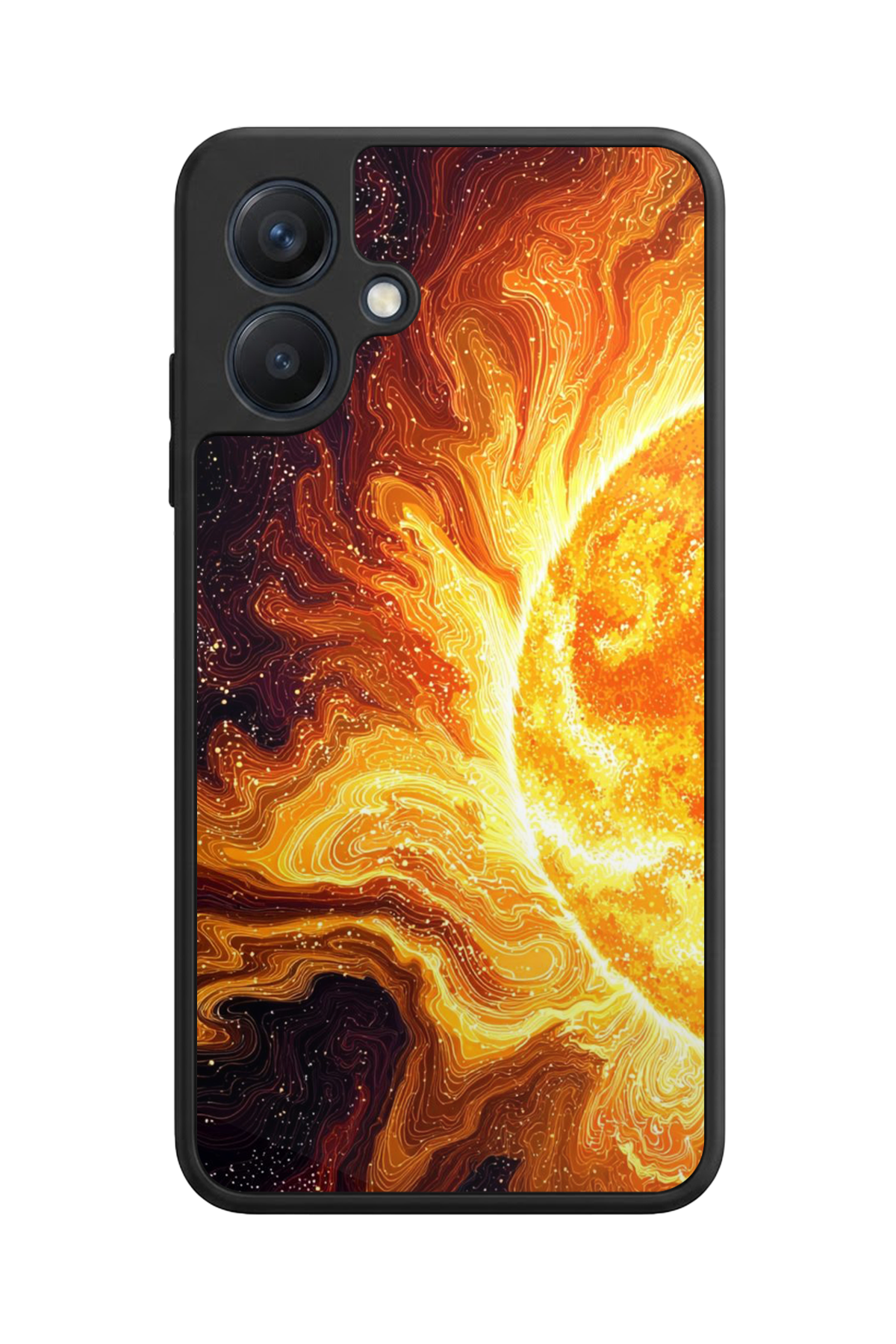 Samsung Galaxy A07 Uyumlu Güneş Tasarımlı Glossy Premium Kılıf