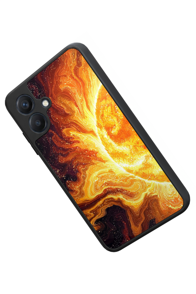 Samsung Galaxy A07 Uyumlu Güneş Tasarımlı Glossy Premium Kılıf