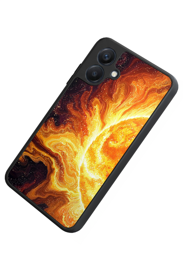 Samsung Galaxy A07 Uyumlu Güneş Tasarımlı Glossy Premium Kılıf