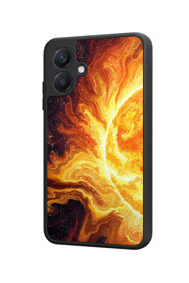 Samsung Galaxy A07 Uyumlu Güneş Tasarımlı Glossy Premium Kılıf