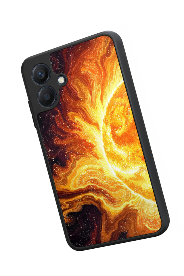 Samsung Galaxy A07 Uyumlu Güneş Tasarımlı Glossy Premium Kılıf