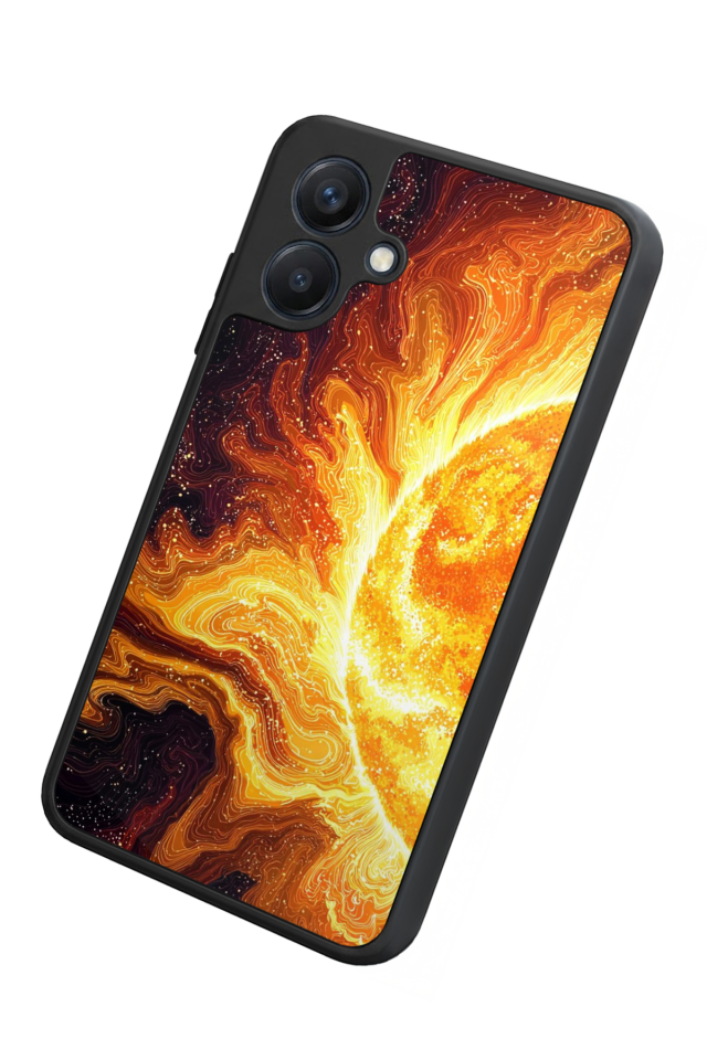 Samsung Galaxy A07 Uyumlu Güneş Tasarımlı Glossy Premium Kılıf